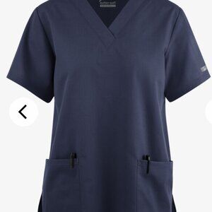 Butter-Soft Originals Women's 2-Pocket V-Neck Scrub Top Navy Size 2X NWT